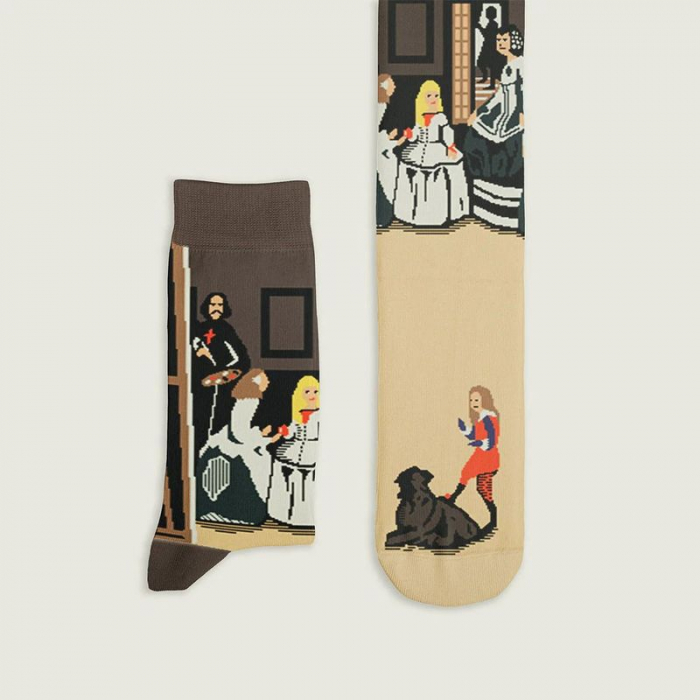 Socken Kunstwerke - Velázquez "Die Hoffräulein"